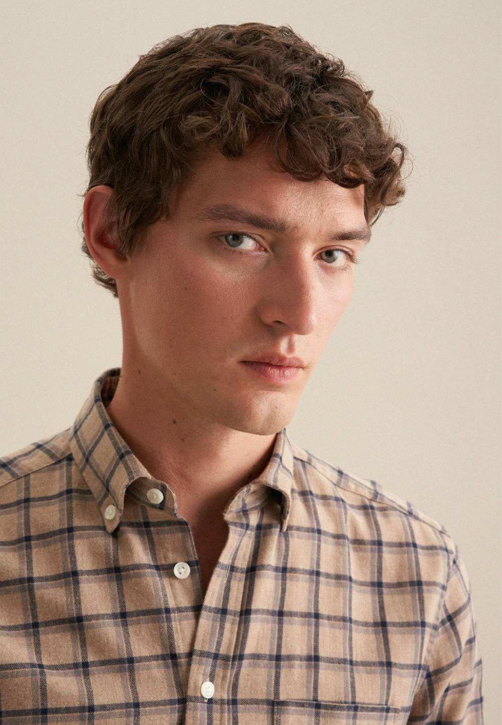 Studio Seidensticker Flanell Casual Hemd in Regular mit Button-Down-Kragen Tiefpreis