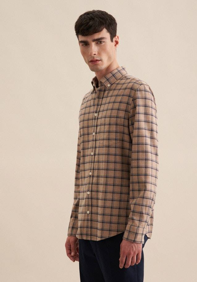 Studio Seidensticker Flanell Casual Hemd in Slim mit Button-Down-Kragen Kostenlose Rückgabe