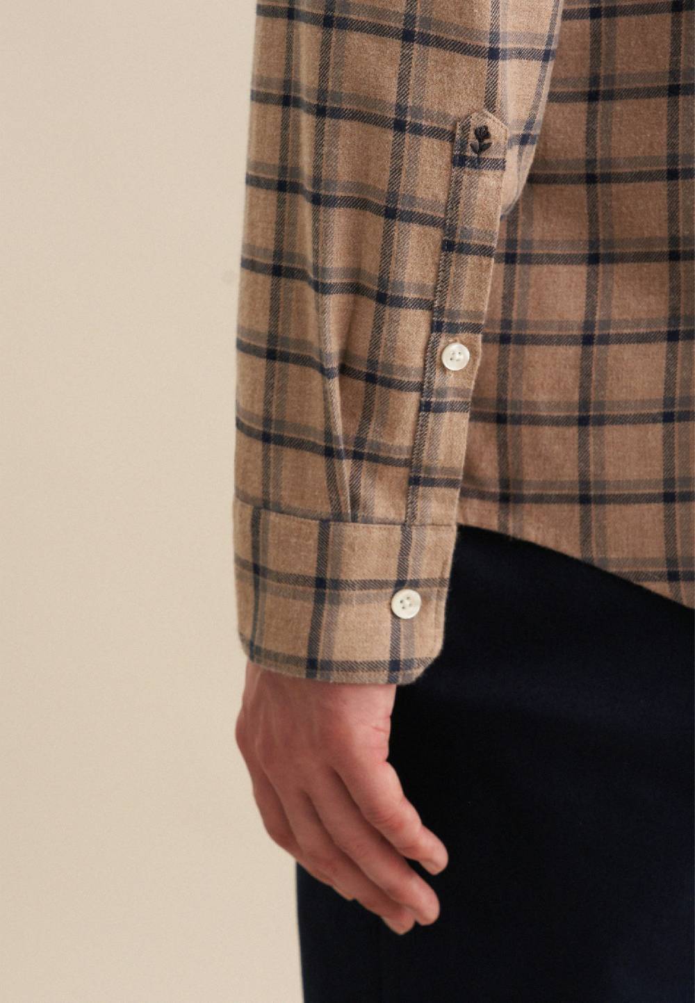 Studio Seidensticker Flanell Casual Hemd in Slim mit Button-Down-Kragen Kostenlose Rückgabe
