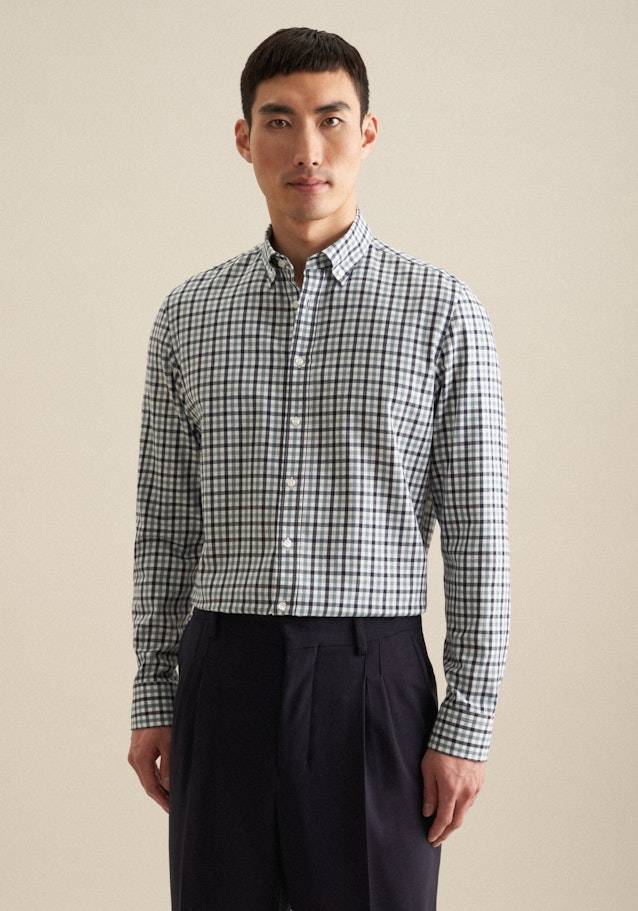 Studio Seidensticker Flanell Flanellhemd in Shaped mit Button-Down-Kragen Neueste Stile
