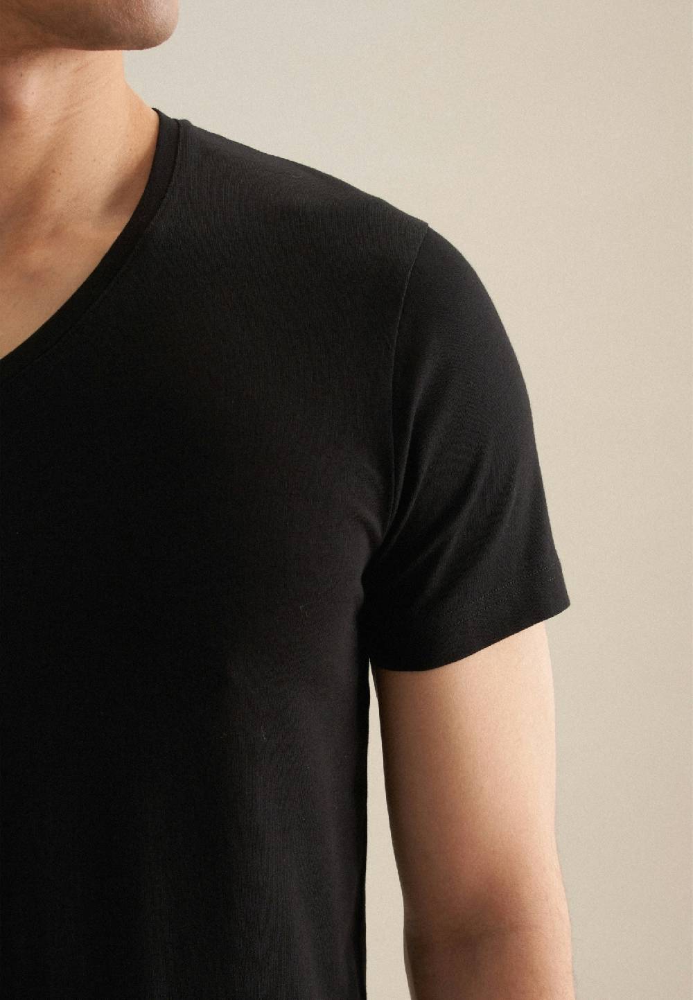Studio Seidensticker V-Neck T-Shirt Slim fit Fabrikverkauf