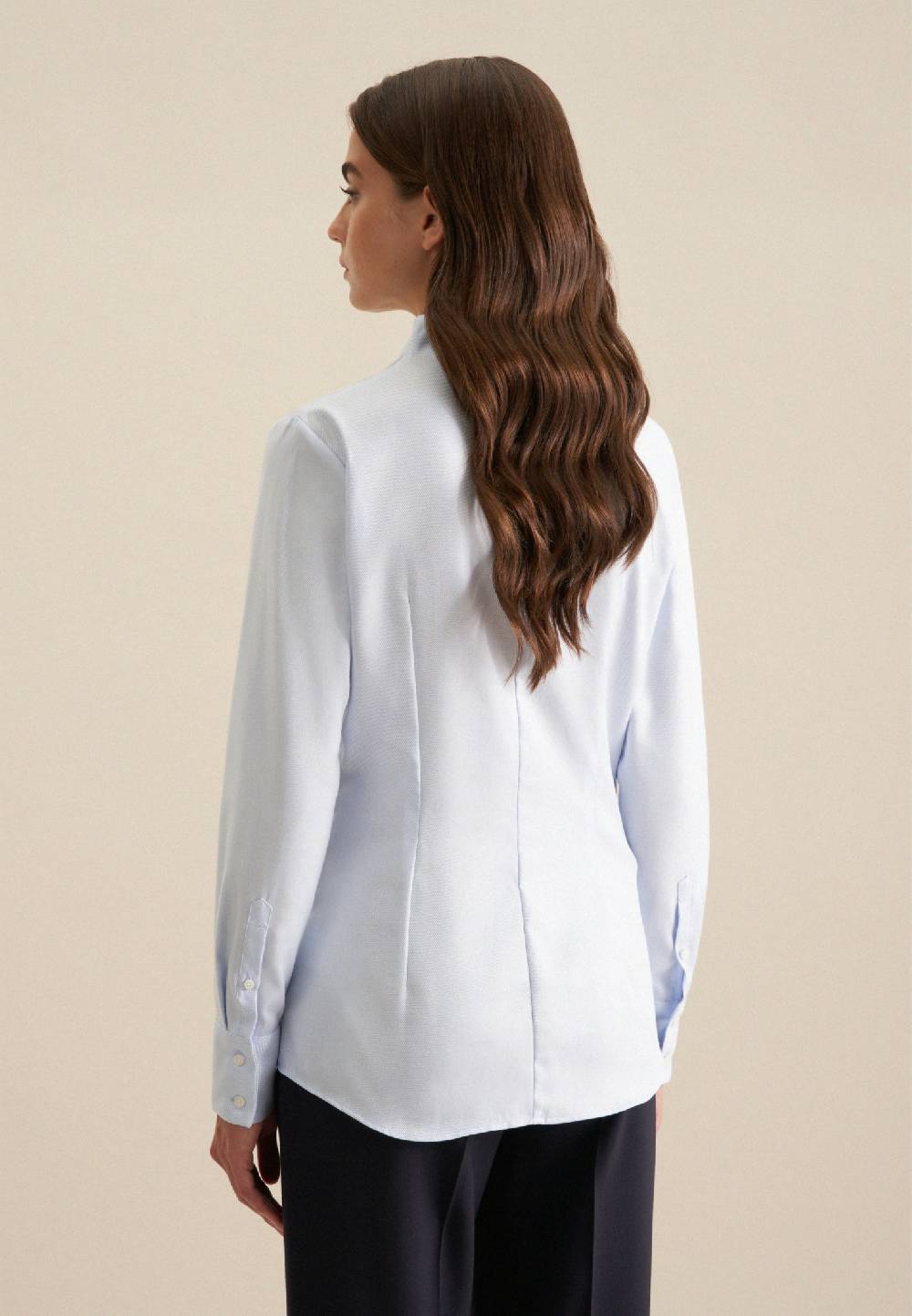 Studio Seidensticker Twill Kelchkragenbluse 50% Rabatt mit kostenlosem Versand