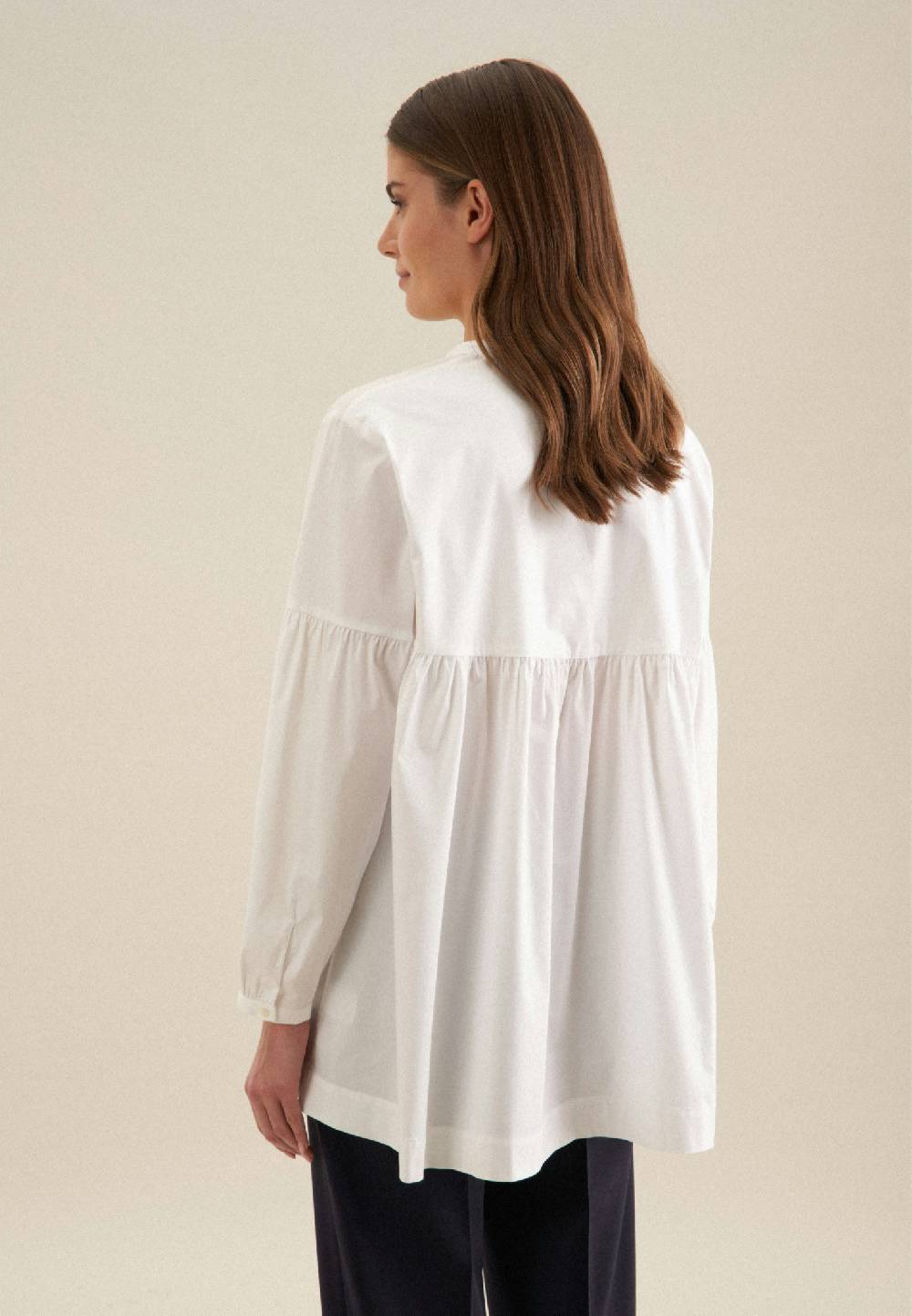 Studio Seidensticker Gabardine Stehkragenbluse Flash Sale