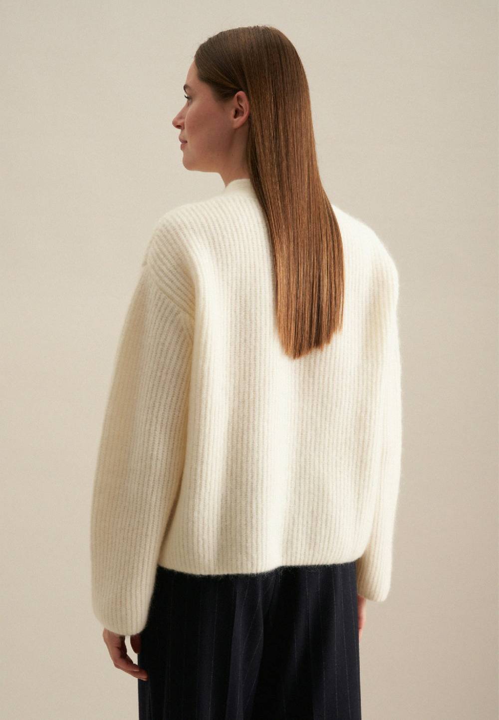 Studio Seidensticker V-Neck Strick-Jacke Oversized Lagerräumung