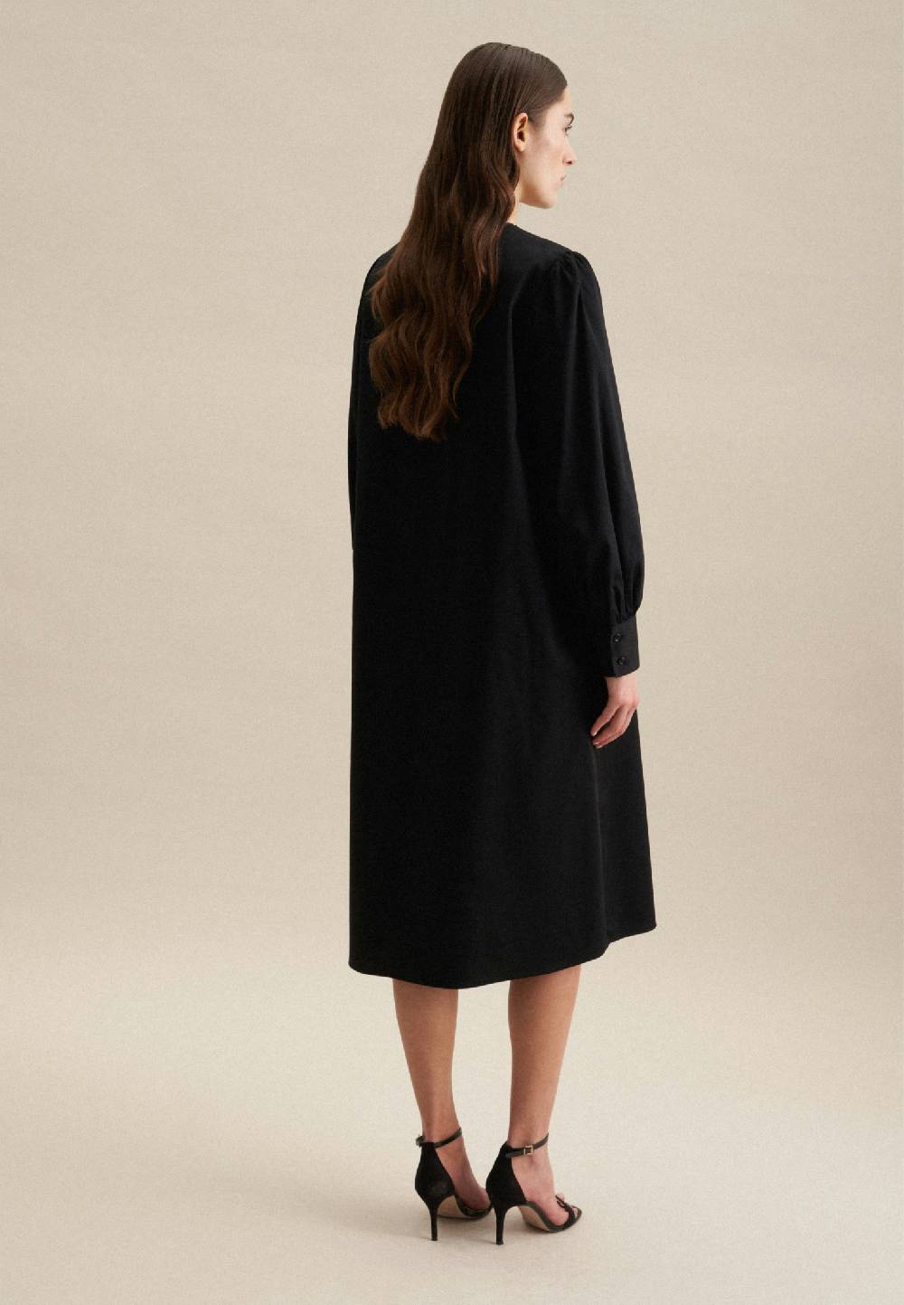 Studio Seidensticker Satin Midi Kleid Räumungsverkauf