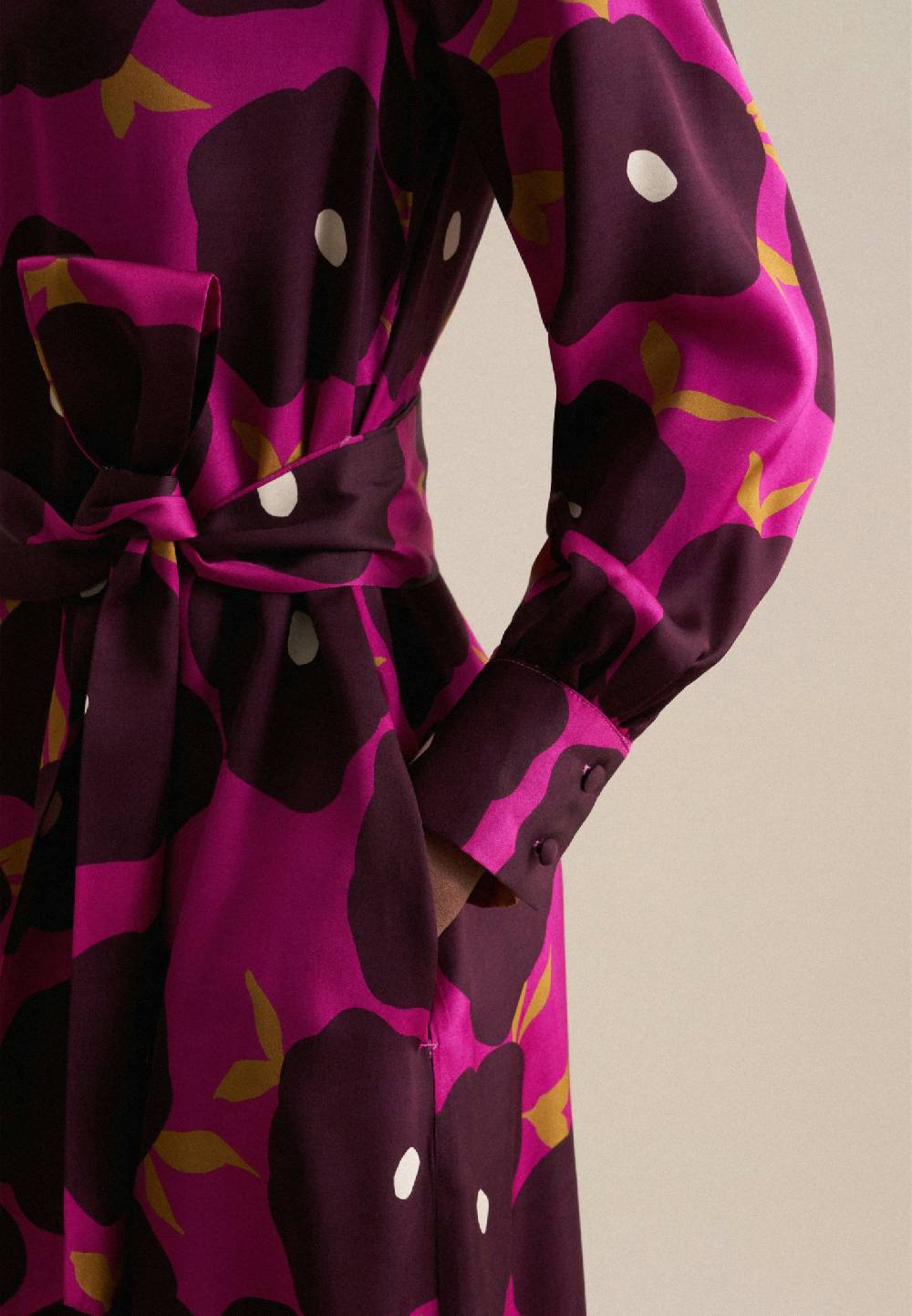 Studio Seidensticker Satin Midi Kleid Tiefpreis