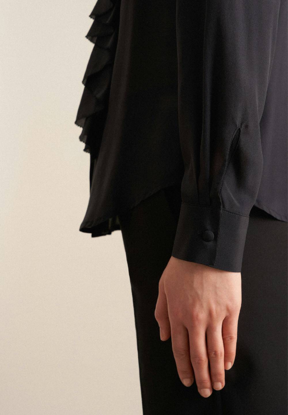 Studio Seidensticker Krepp Rüschenbluse Black Friday Preise