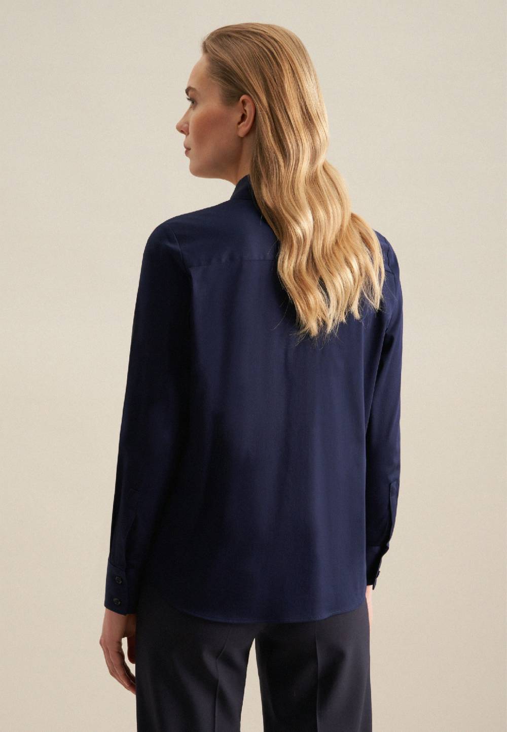 Studio Seidensticker Satin Hemdbluse Begrenzte Freigabe