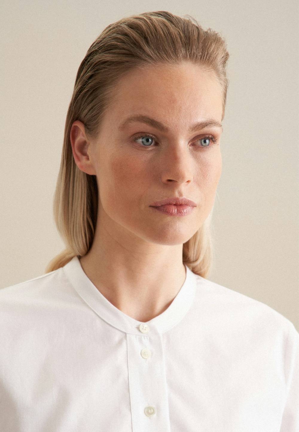 Studio Seidensticker Twill Stehkragenbluse Bis zu 60% Rabatt