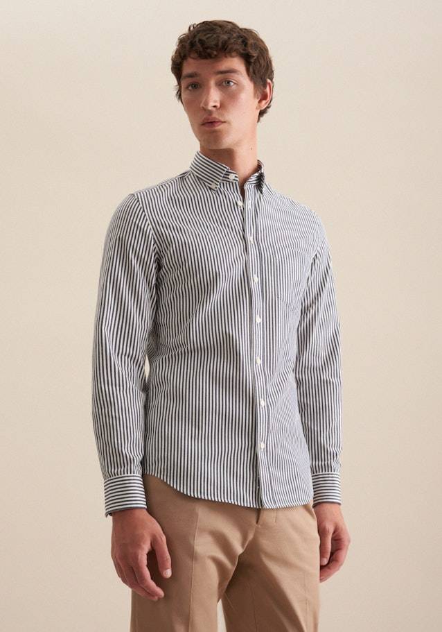 Studio Seidensticker Twill Casual Hemd in Slim mit Button-Down-Kragen 50% Rabatt mit kostenlosem Versand