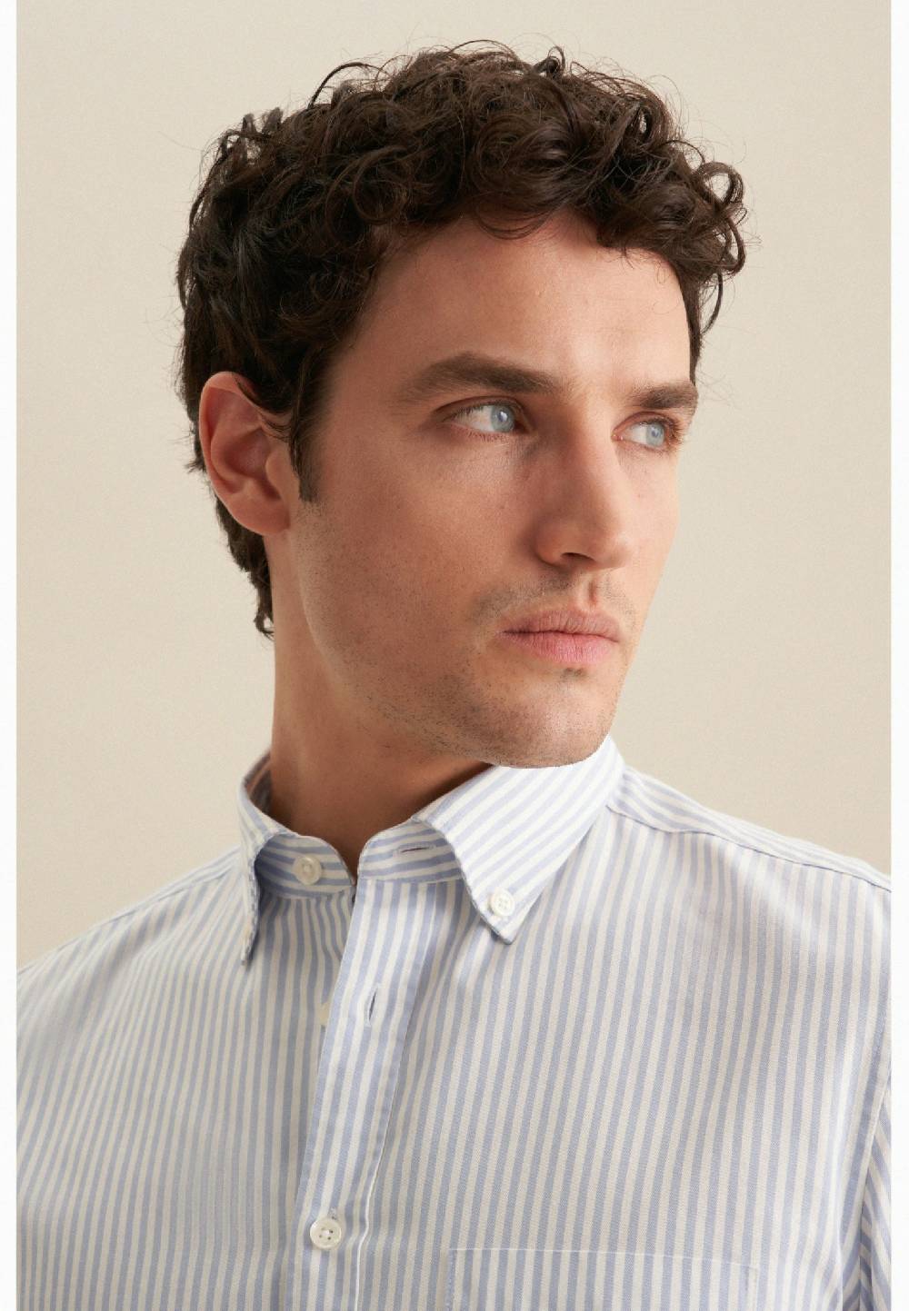 Studio Seidensticker Twill Casual Hemd in Slim mit Button-Down-Kragen Clearance-Verkauf