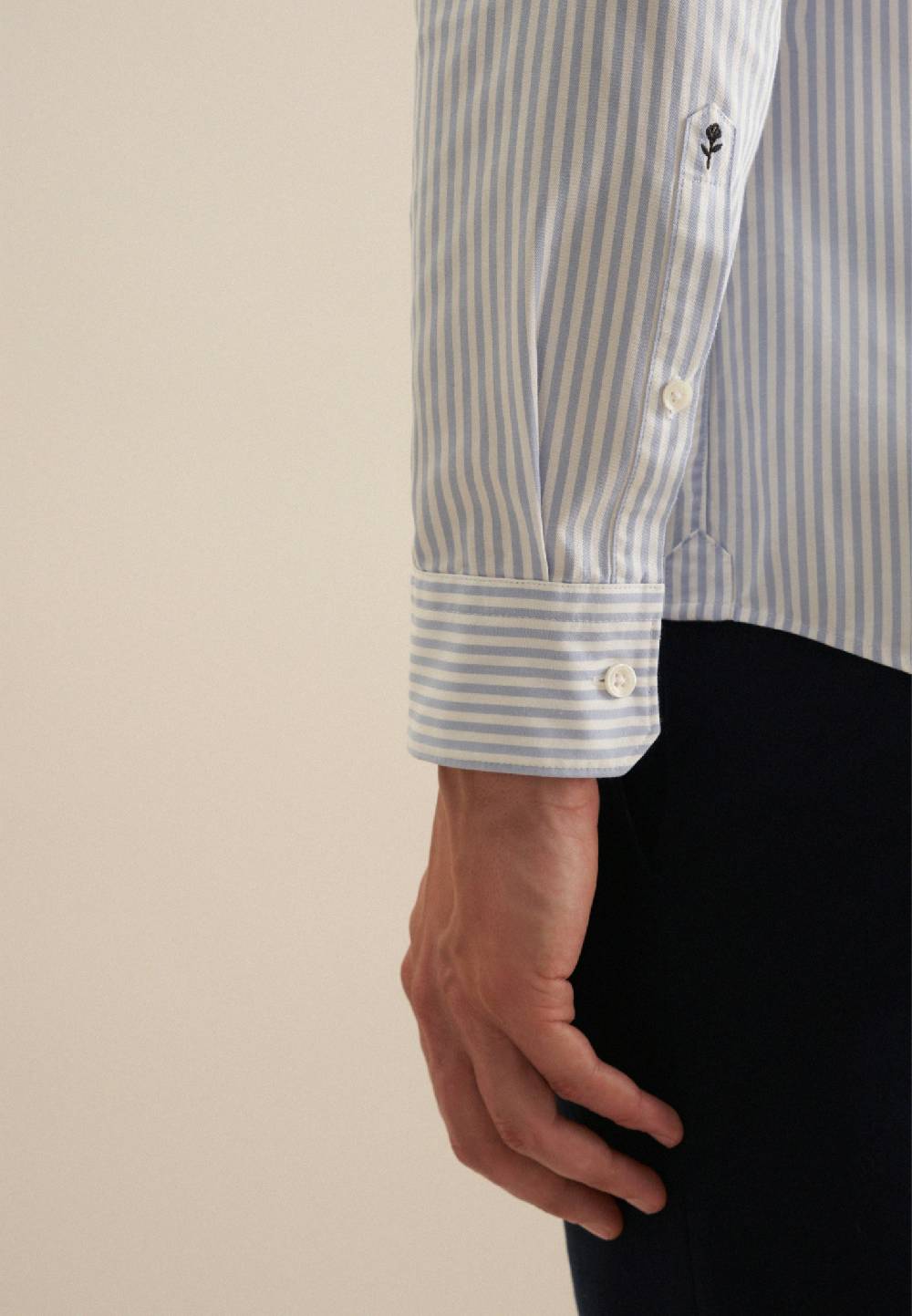 Studio Seidensticker Twill Casual Hemd in Slim mit Button-Down-Kragen Clearance-Verkauf