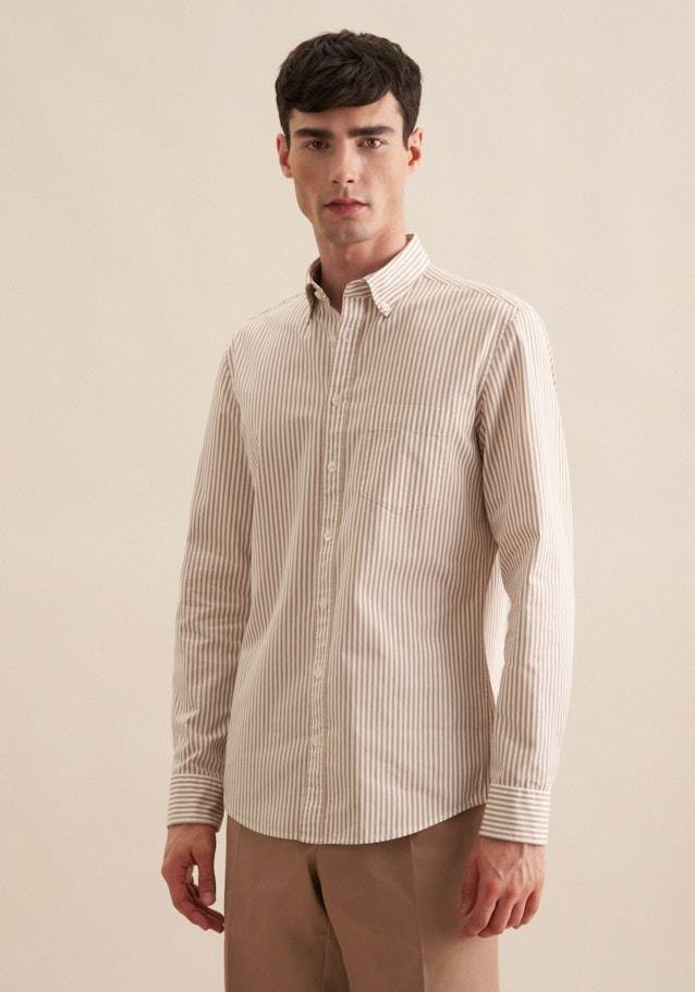 Studio Seidensticker Twill Casual Hemd in Slim mit Button-Down-Kragen Kostenloser Versand international