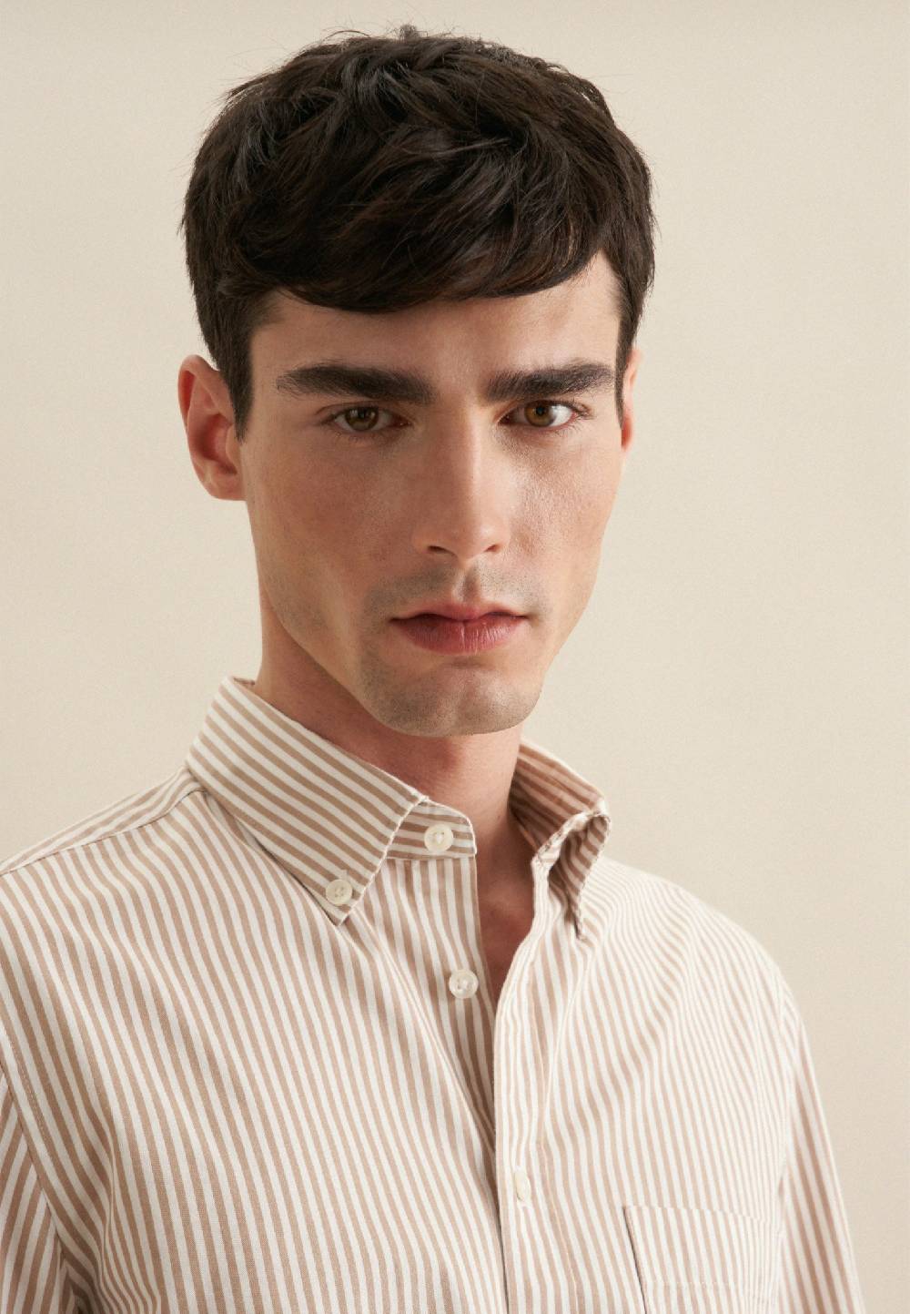 Studio Seidensticker Twill Casual Hemd in Slim mit Button-Down-Kragen Kostenloser Versand international