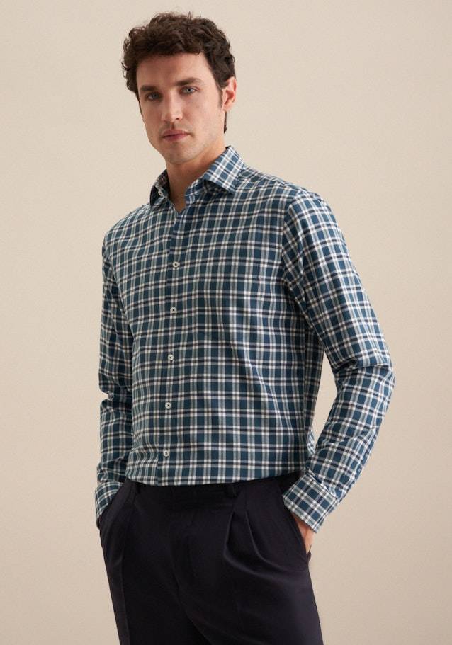 Studio Seidensticker Flanell Flanellhemd in Regular mit Button-Down-Kragen Begrenzt auf 3 Tage
