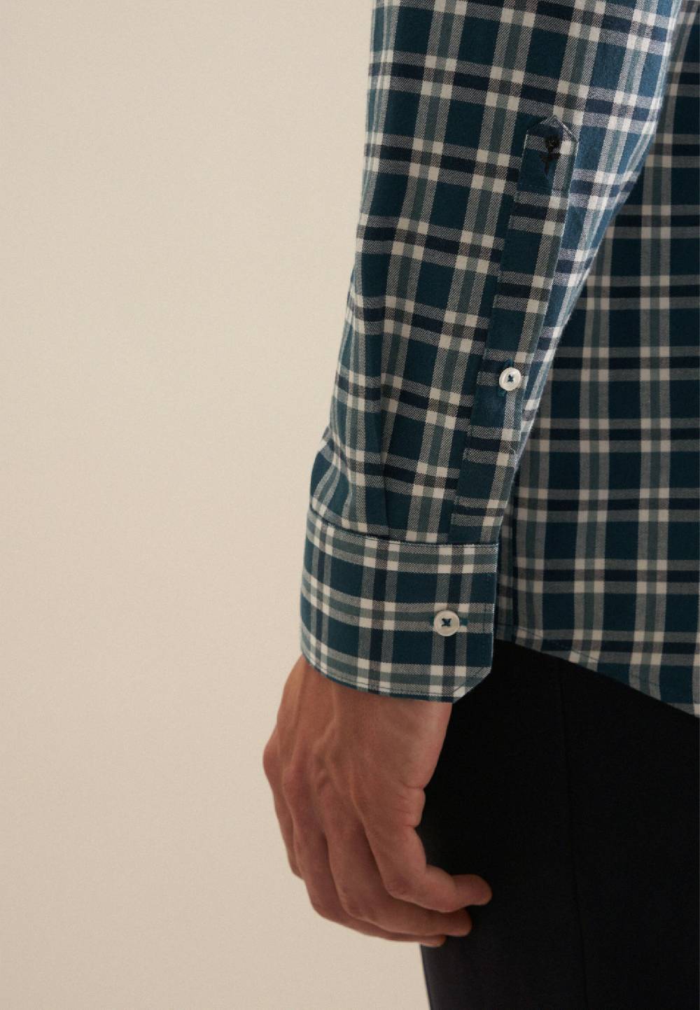 Studio Seidensticker Flanell Flanellhemd in Regular mit Button-Down-Kragen Begrenzt auf 3 Tage