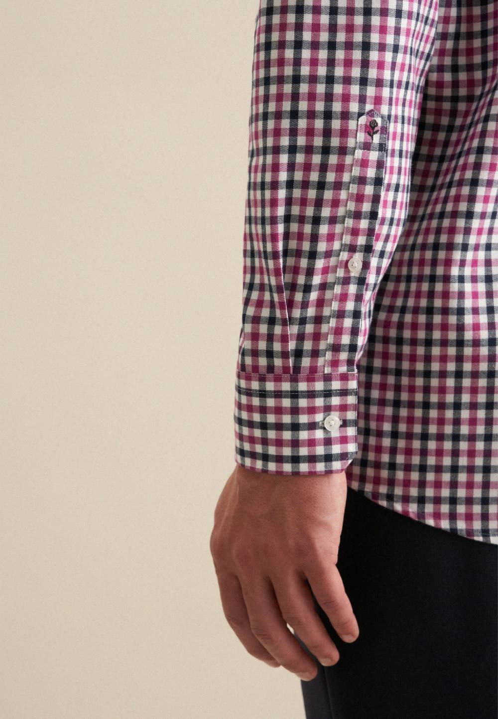 Studio Seidensticker Flanell Flanellhemd in Regular mit Button-Down-Kragen Im Verkauf