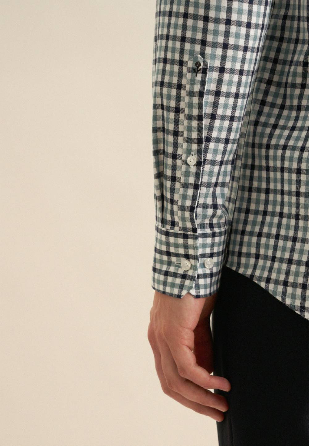 Studio Seidensticker Flanell Flanellhemd in Regular mit Button-Down-Kragen zollfrei