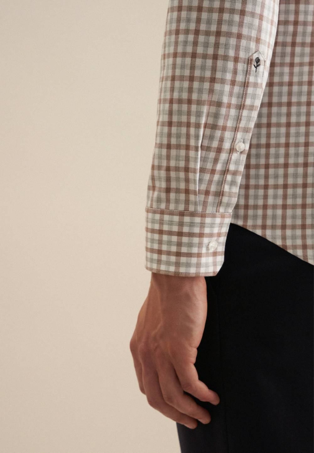 Studio Seidensticker Flanell Flanellhemd in Regular mit Button-Down-Kragen Rabatte dieses Monats