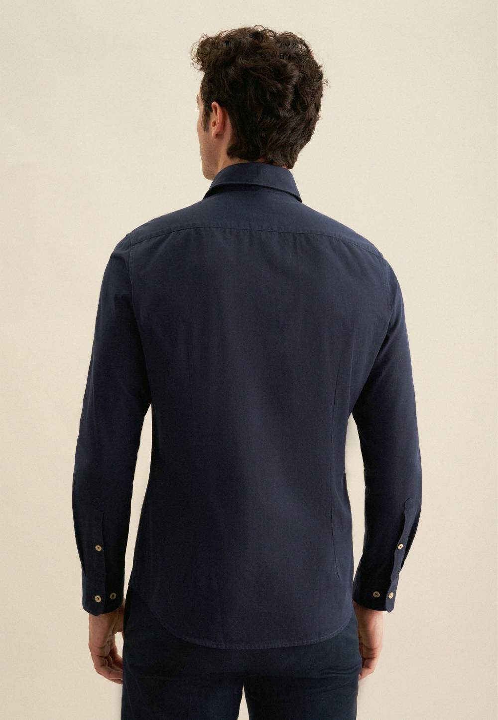 Studio Seidensticker Twill Casual Hemd in Slim mit Kentkragen im Angebot