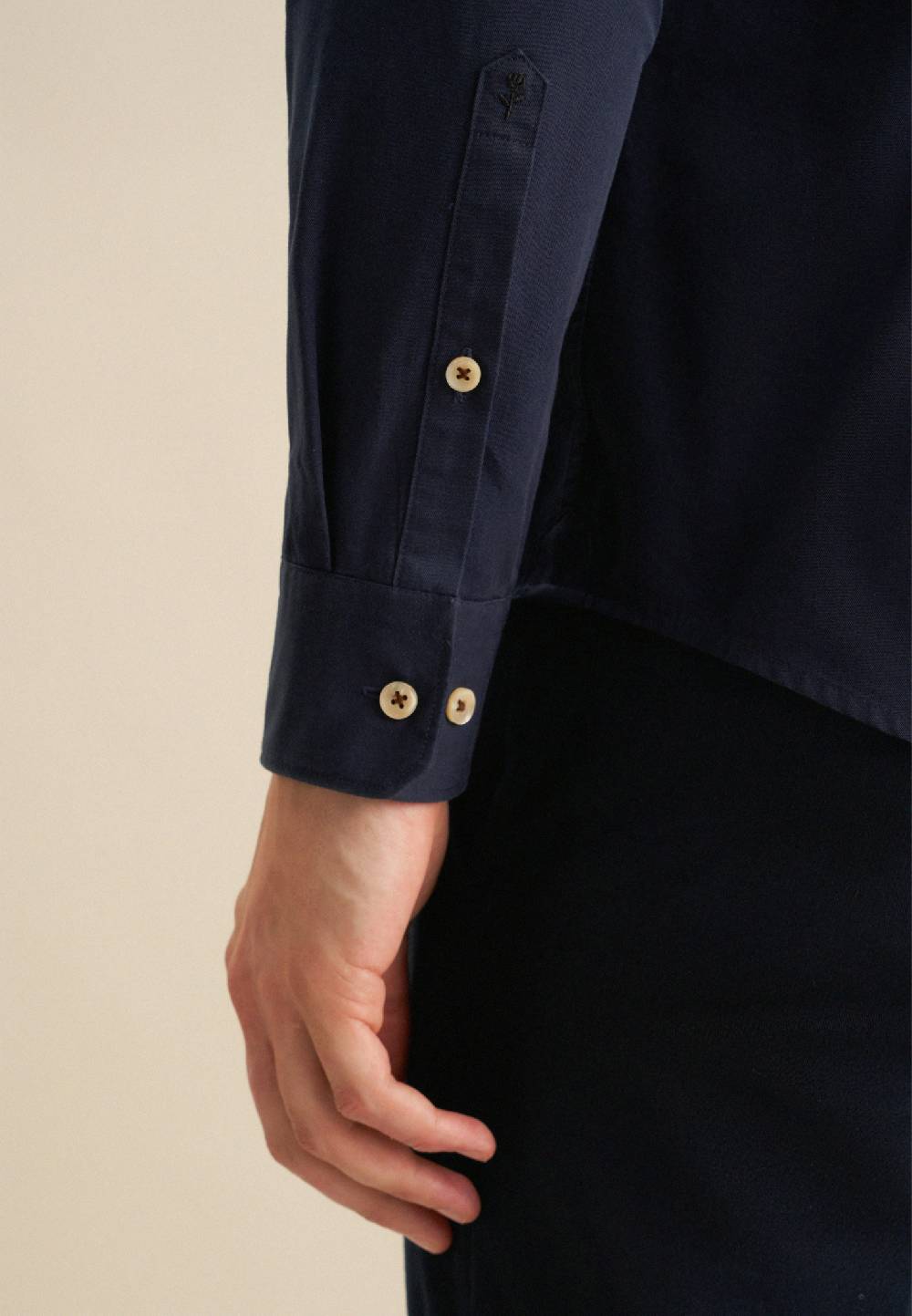 Studio Seidensticker Twill Casual Hemd in Slim mit Kentkragen im Angebot