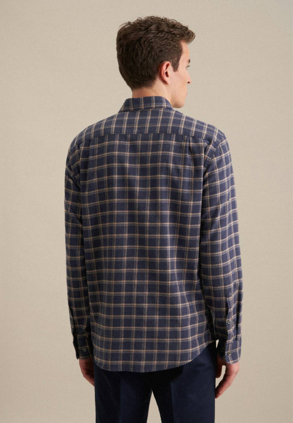 Studio Seidensticker Flanell Casual Hemd in Regular mit Button-Down-Kragen Fabrikpreis