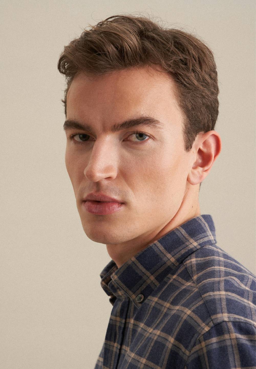 Studio Seidensticker Flanell Casual Hemd in Regular mit Button-Down-Kragen Fabrikpreis