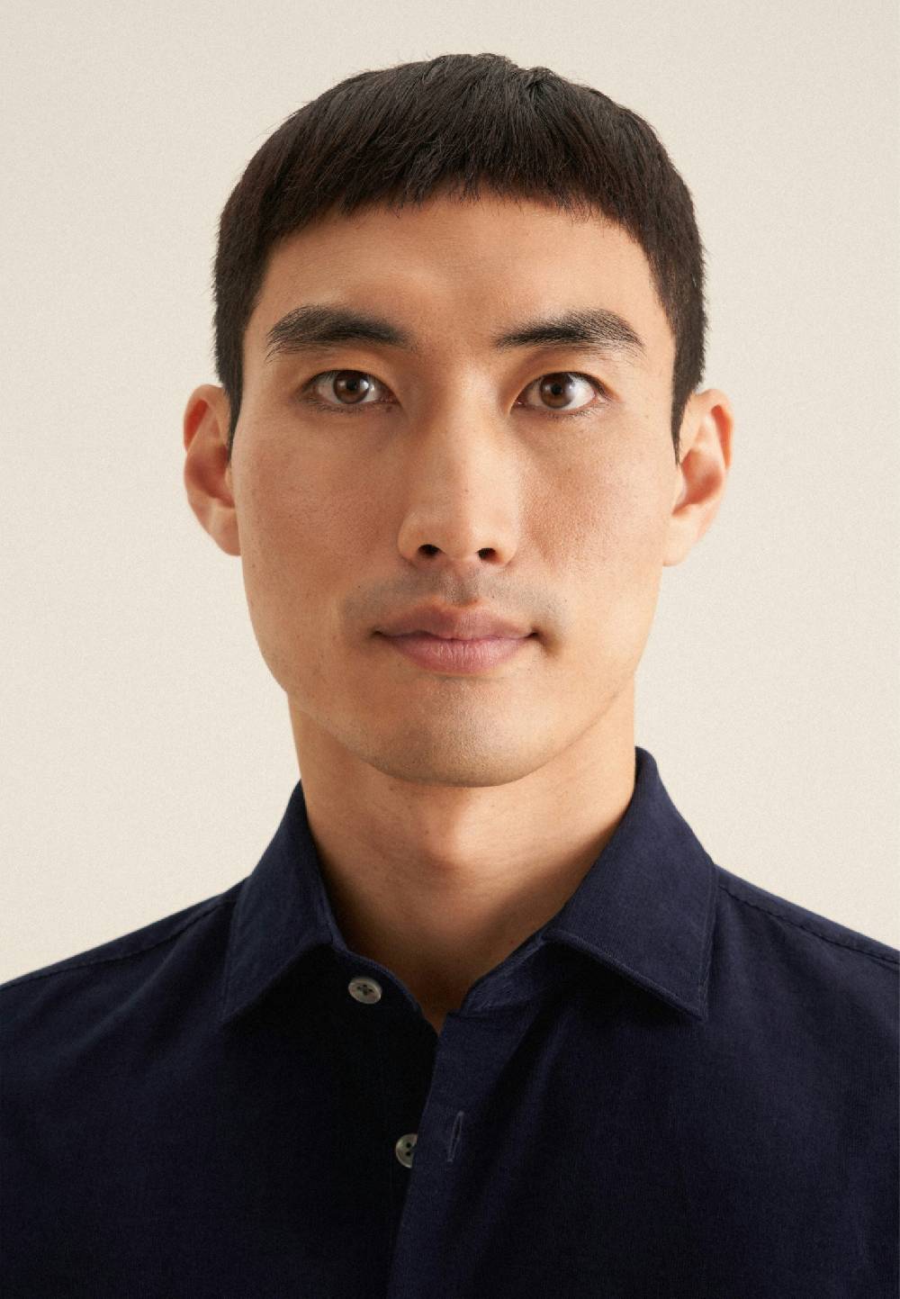 Studio Seidensticker Cord Casual Hemd in Slim mit Kentkragen Flash Sale