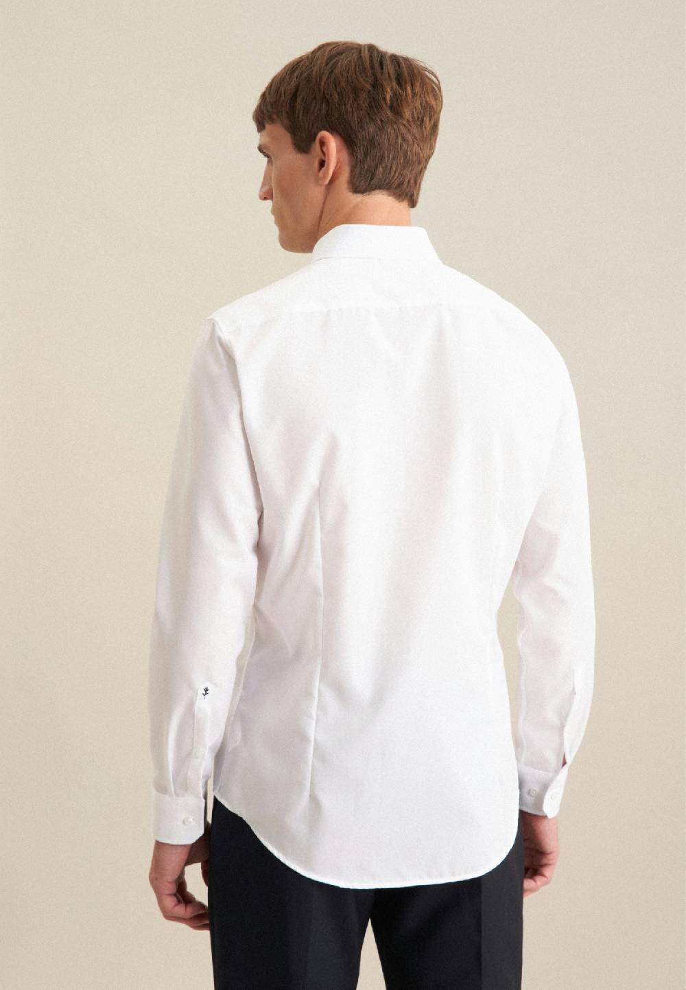 Studio Seidensticker Bügelfreies Popeline Business Hemd in Slim mit Button-Down-Kragen Große Rabatte