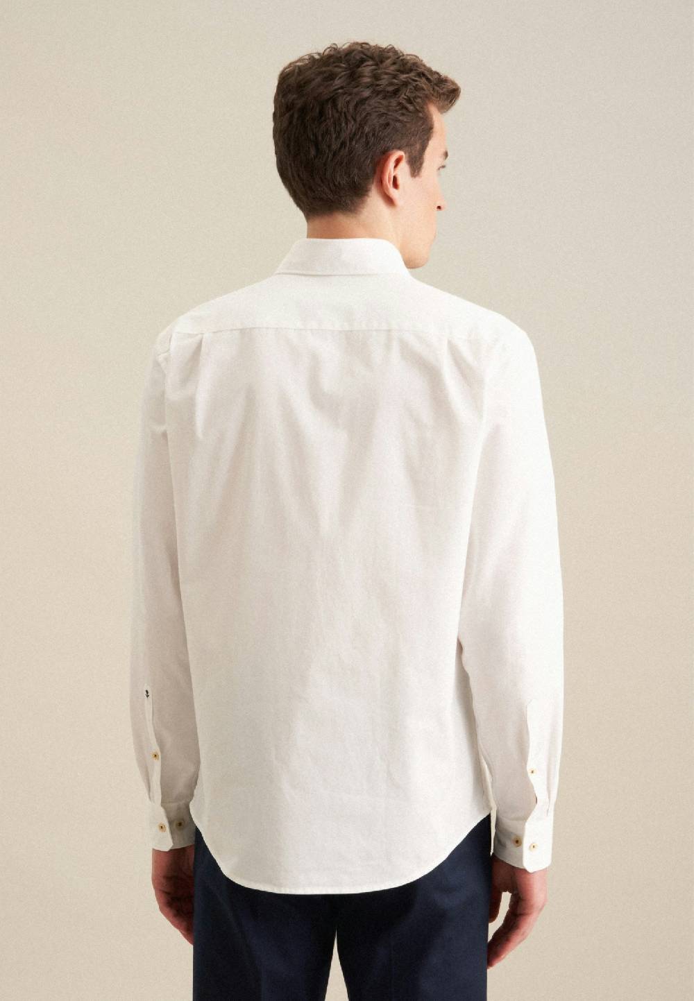 Studio Seidensticker Twill Casual Hemd in Regular mit Kentkragen Tiefpreis