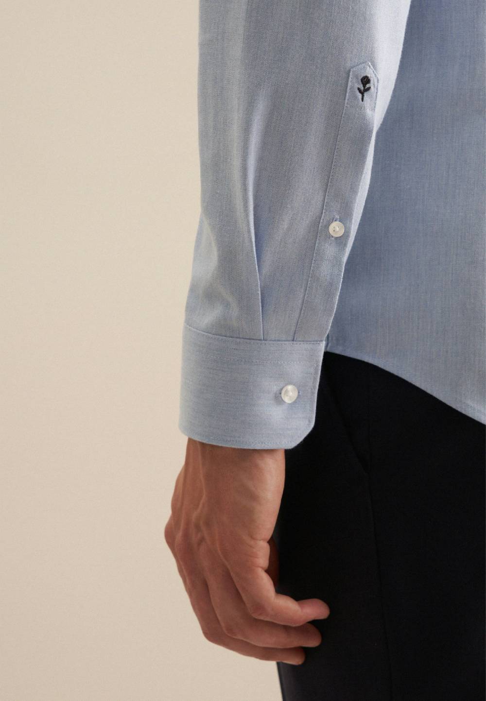 Studio Seidensticker Flanell Flanellhemd in Shaped mit Kentkragen Neueste Stile