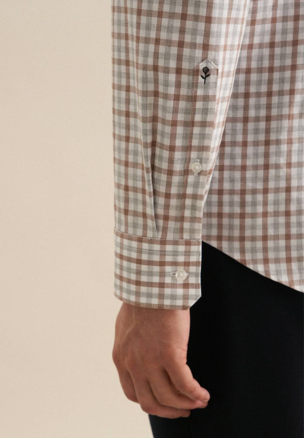 Studio Seidensticker Flanell Flanellhemd in Slim mit Button-Down-Kragen Nur für heute