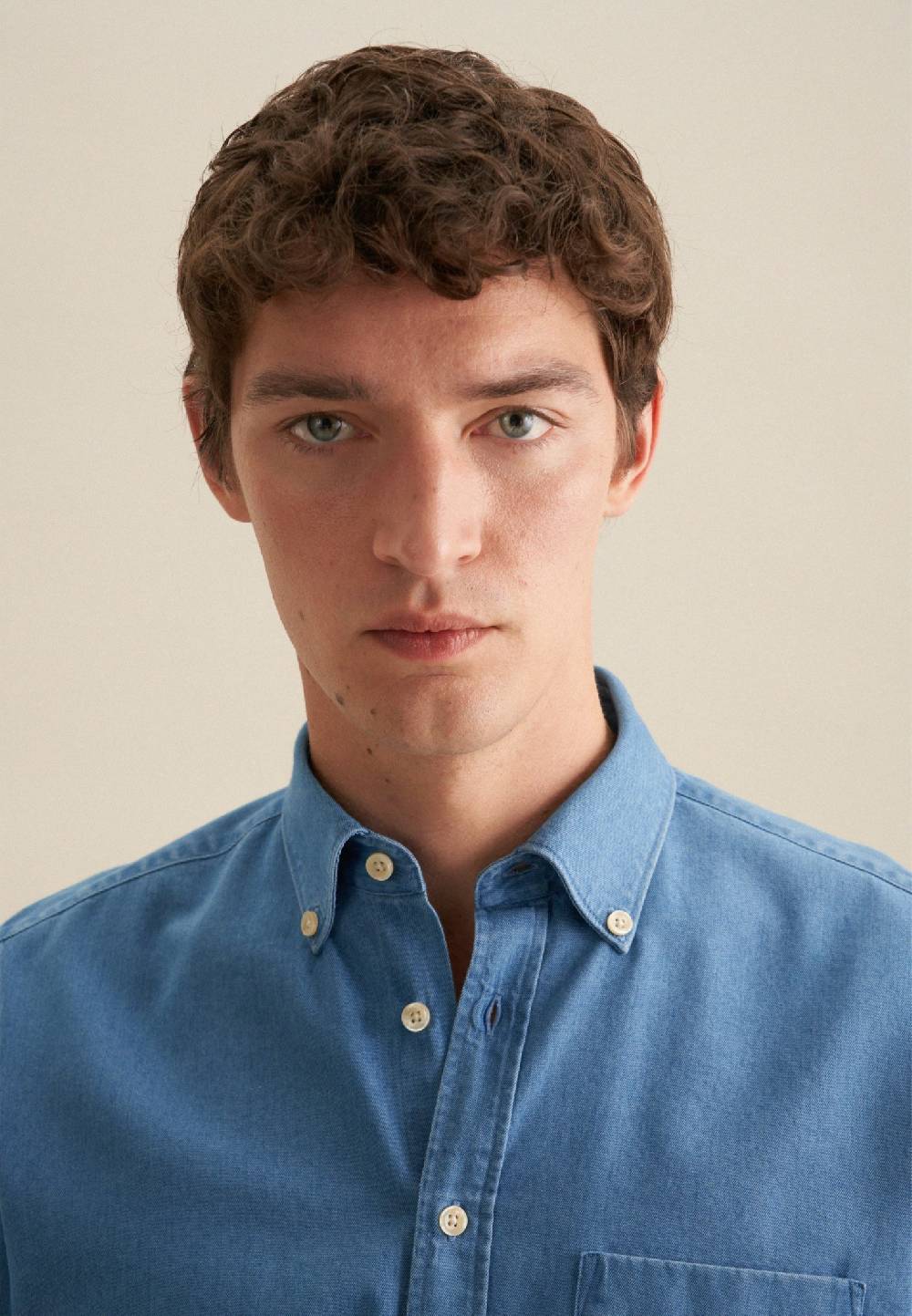 Studio Seidensticker Denim Casual Hemd in Slim mit Button-Down-Kragen Hotsell
