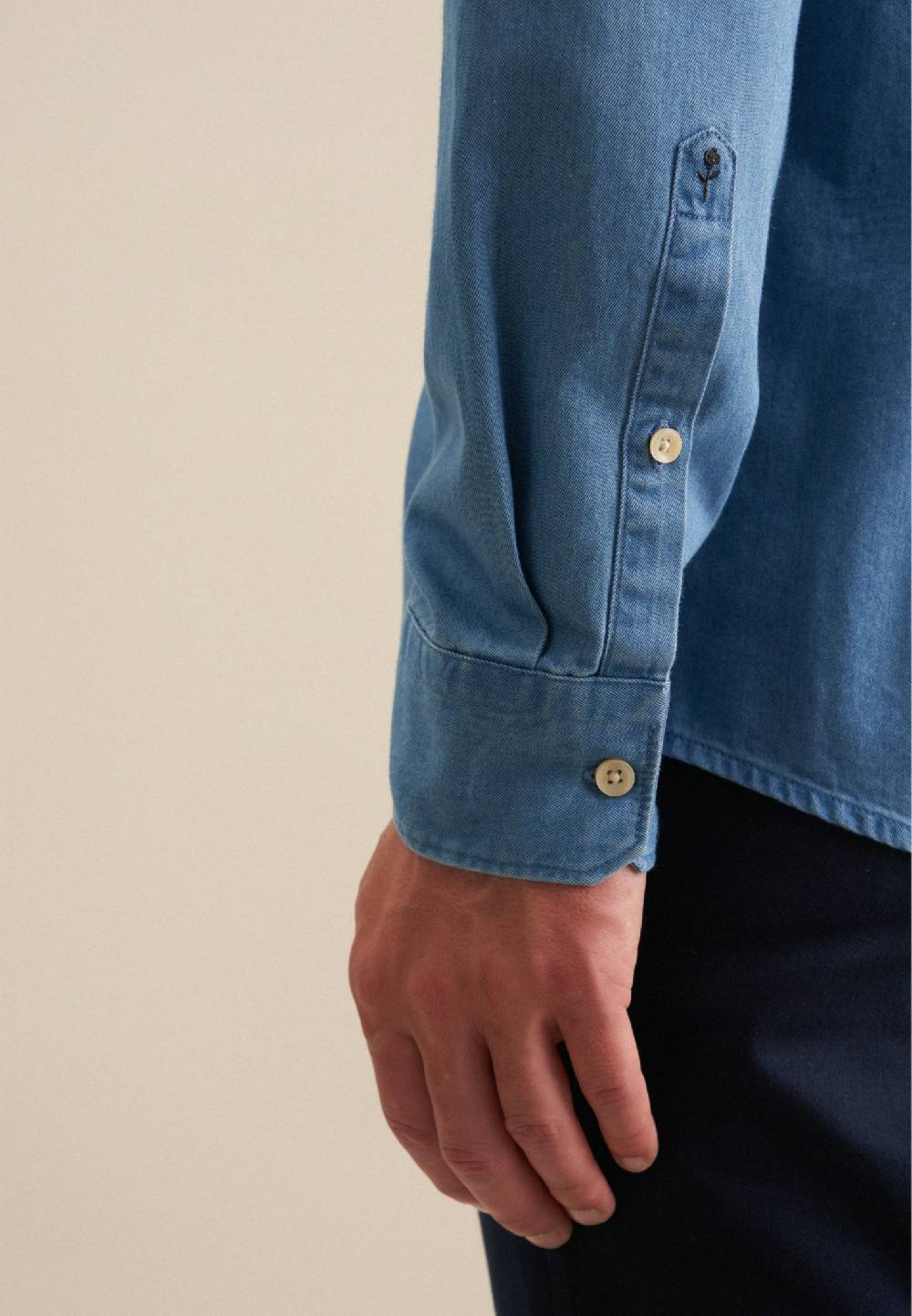Studio Seidensticker Denim Casual Hemd in Slim mit Button-Down-Kragen Hotsell