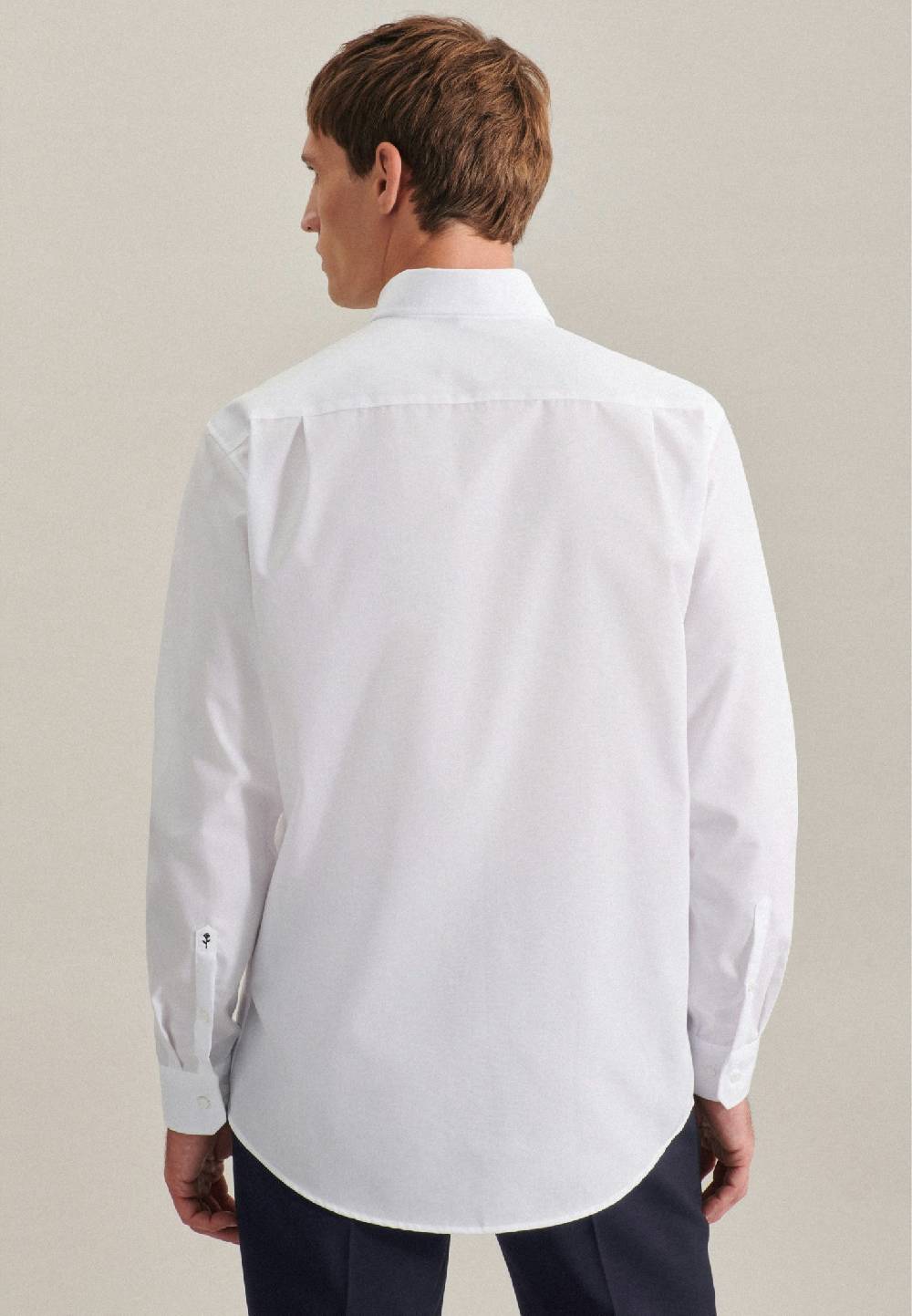 Studio Seidensticker Bügelfreies Popeline Business Hemd in Regular mit Button-Down-Kragen Fabrikpreis