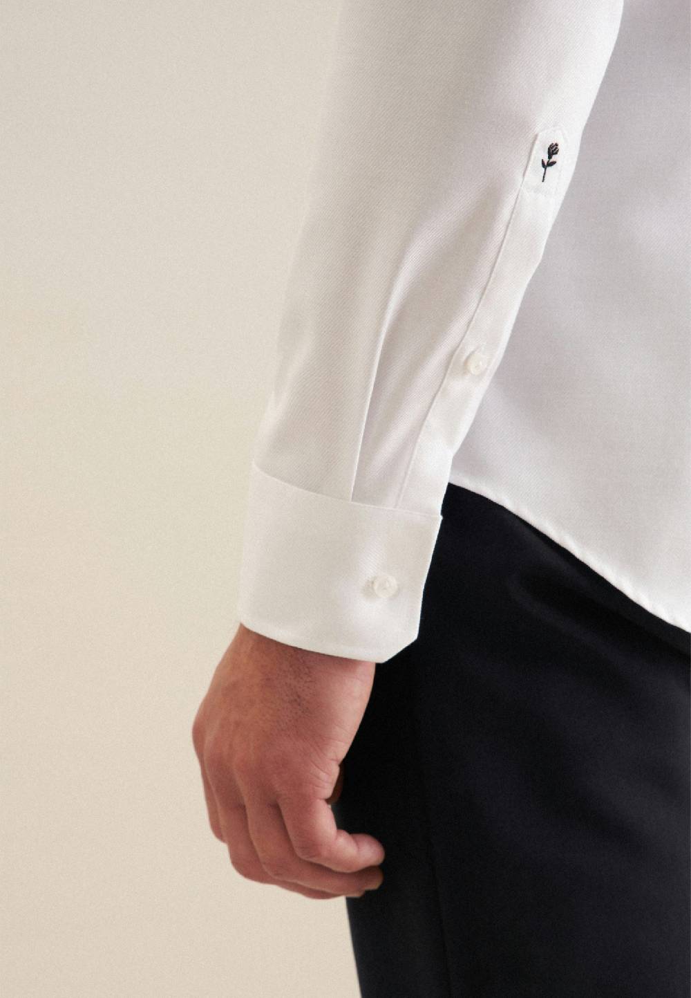Studio Seidensticker Bügelleichtes Twill Business Hemd in Slim mit Kentkragen Großer Ausverkauf