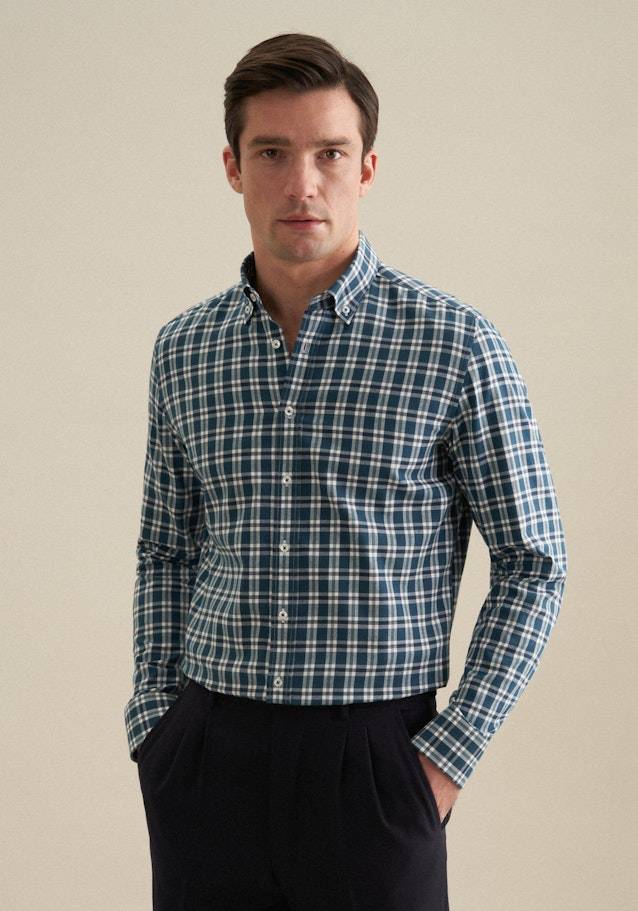 Studio Seidensticker Flanell Flanellhemd in Slim mit Button-Down-Kragen