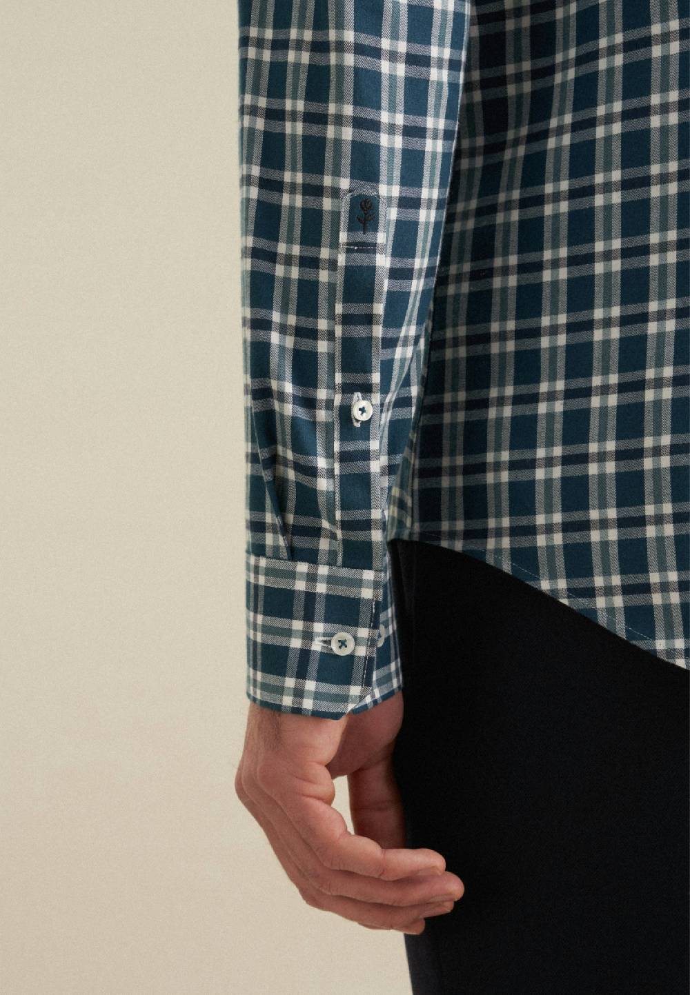 Studio Seidensticker Flanell Flanellhemd in Slim mit Button-Down-Kragen Begrenztes Angebot