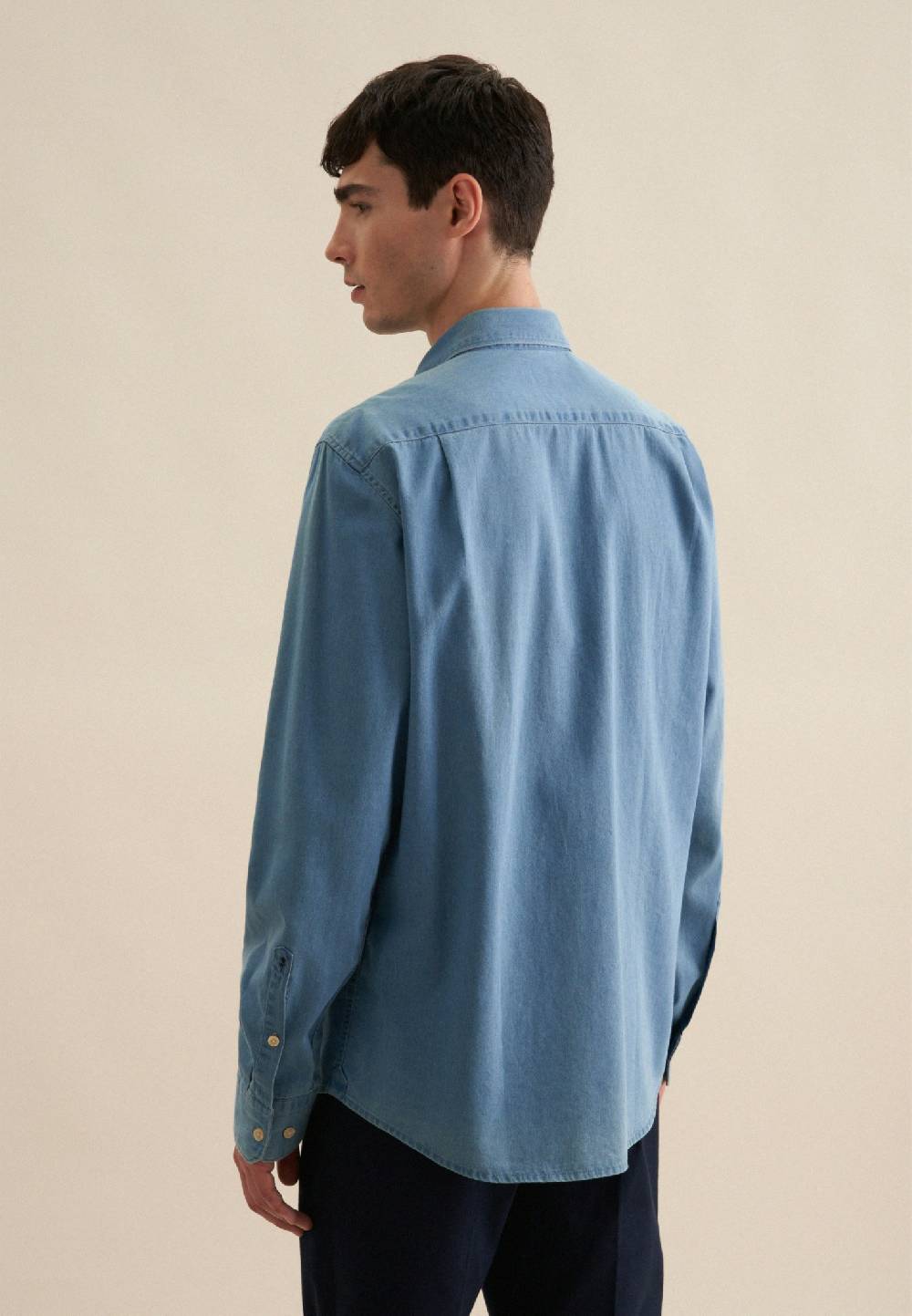 Studio Seidensticker Denim Casual Hemd in Regular mit Button-Down-Kragen Kauf eins, bekomm eins gratis