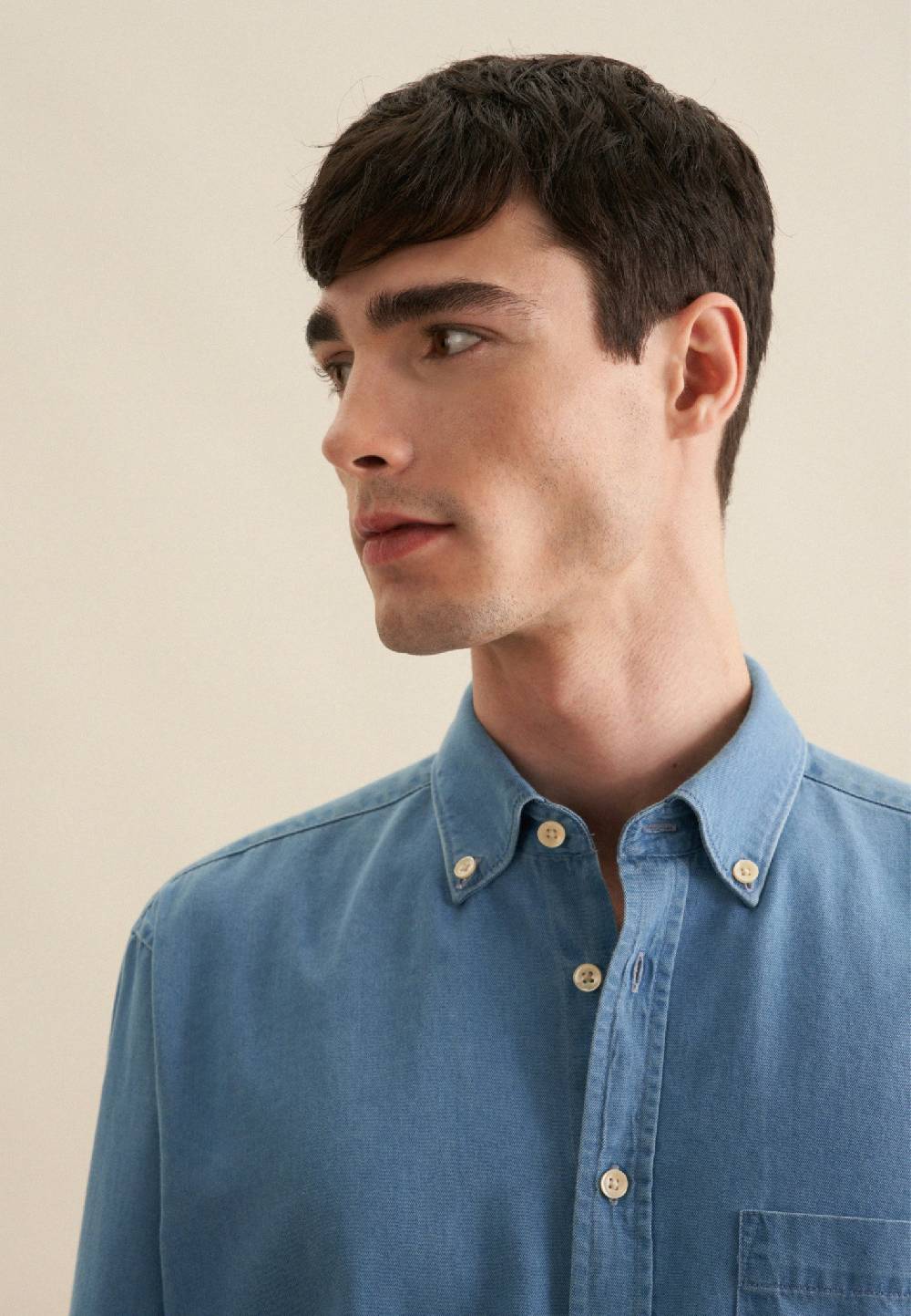 Studio Seidensticker Denim Casual Hemd in Regular mit Button-Down-Kragen Kauf eins, bekomm eins gratis
