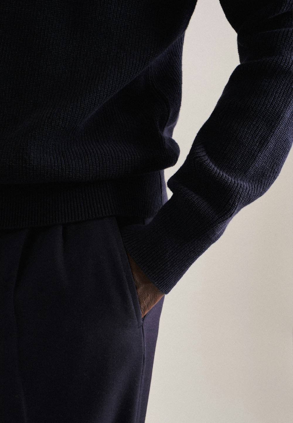 Studio Seidensticker Stehkragen Pullover Gerader Schnitt (Normal-Fit) Neueste Mode