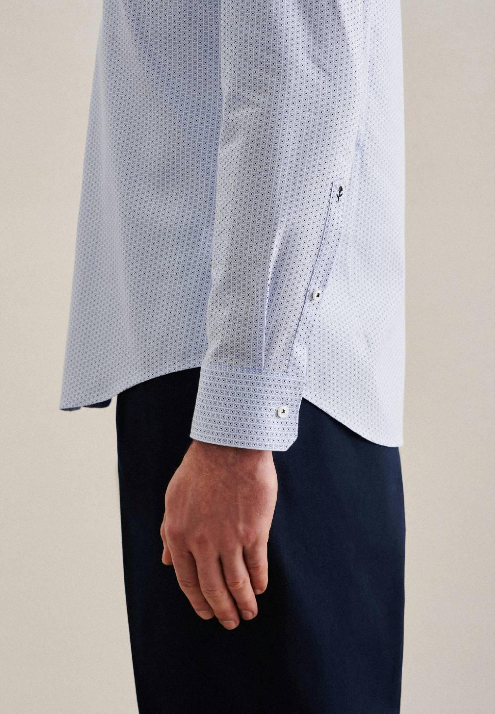 Studio Seidensticker Twill Business Hemd in Slim mit Covered-Button-Down-Kragen Großer Ausverkauf