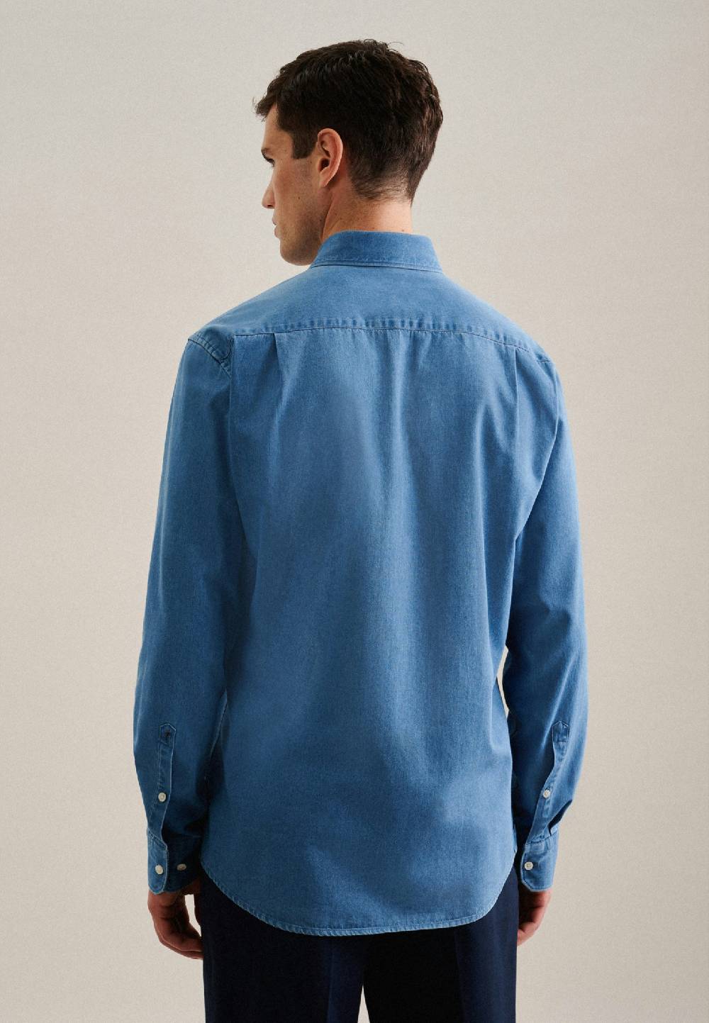 Studio Seidensticker Denim Casual Hemd in Regular mit Button-Down-Kragen Letzte 3 Tage