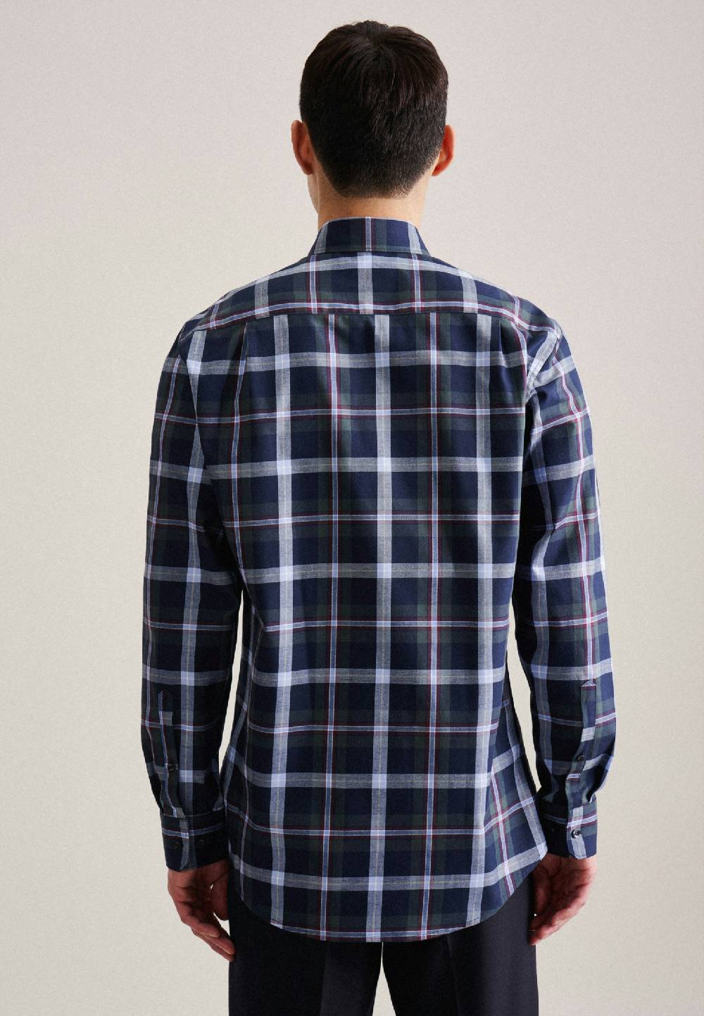 Studio Seidensticker Twill Flanellhemd in Regular mit Button-Down-Kragen Hotsell