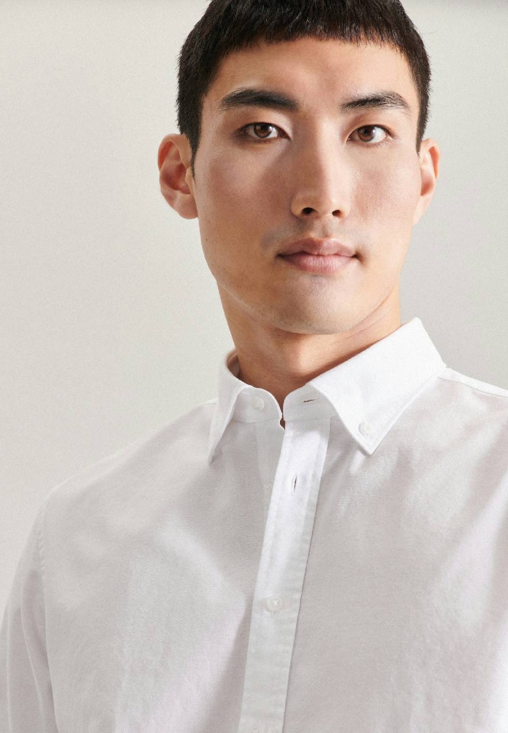 Studio Seidensticker Oxford Business Hemd in Shaped mit Button-Down-Kragen Fabrikverkauf