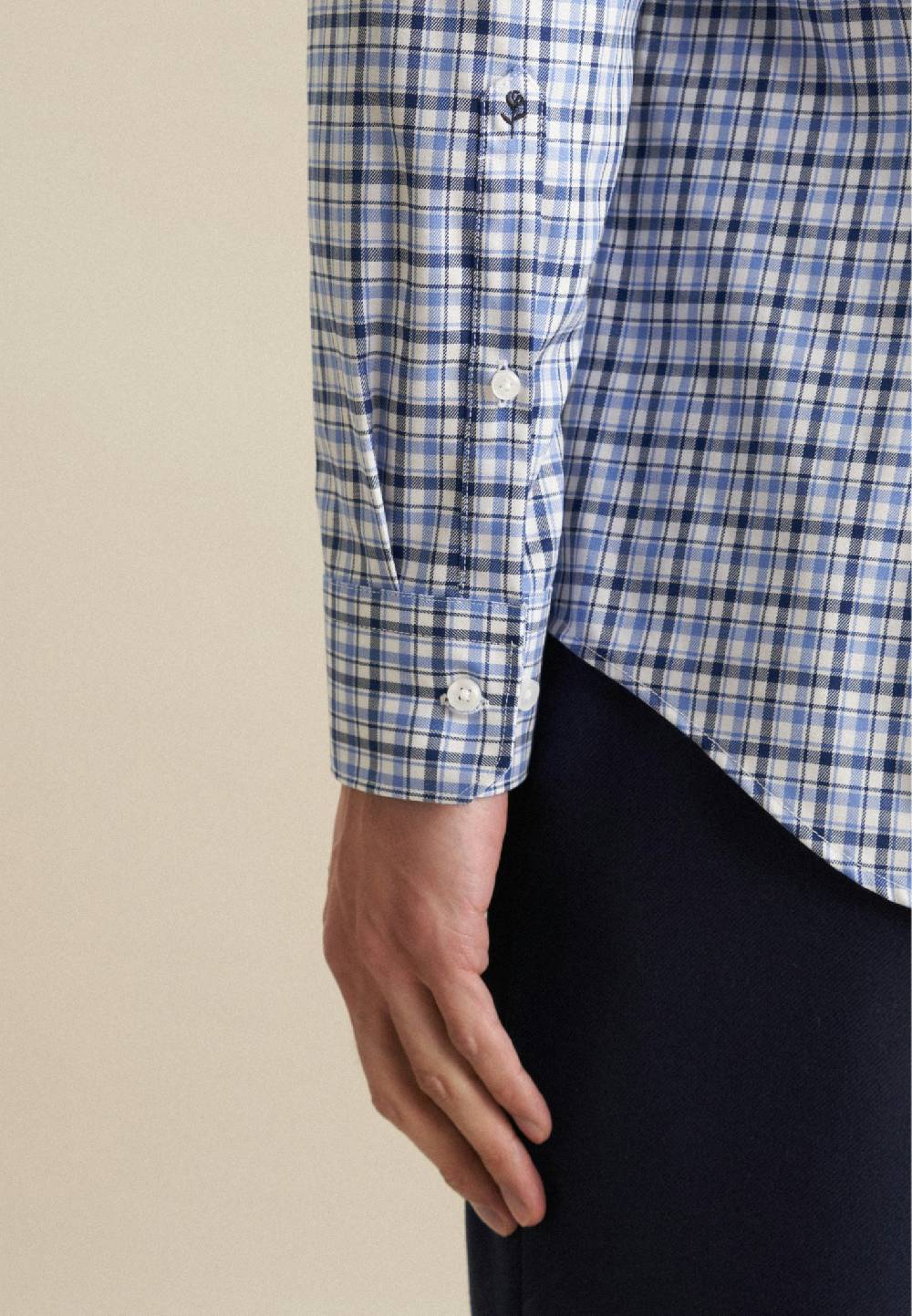 Studio Seidensticker Bügelfreies Twill Business Hemd in Slim mit Button-Down-Kragen Flash Sale