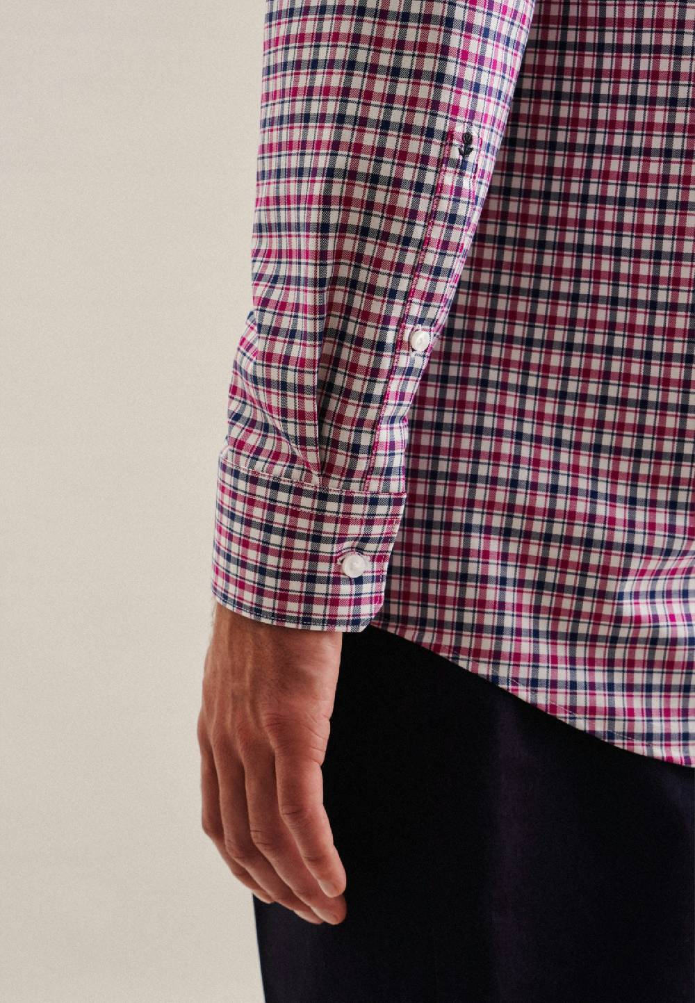 Studio Seidensticker Bügelfreies Twill Business Hemd in Regular mit Button-Down-Kragen Cyber Monday