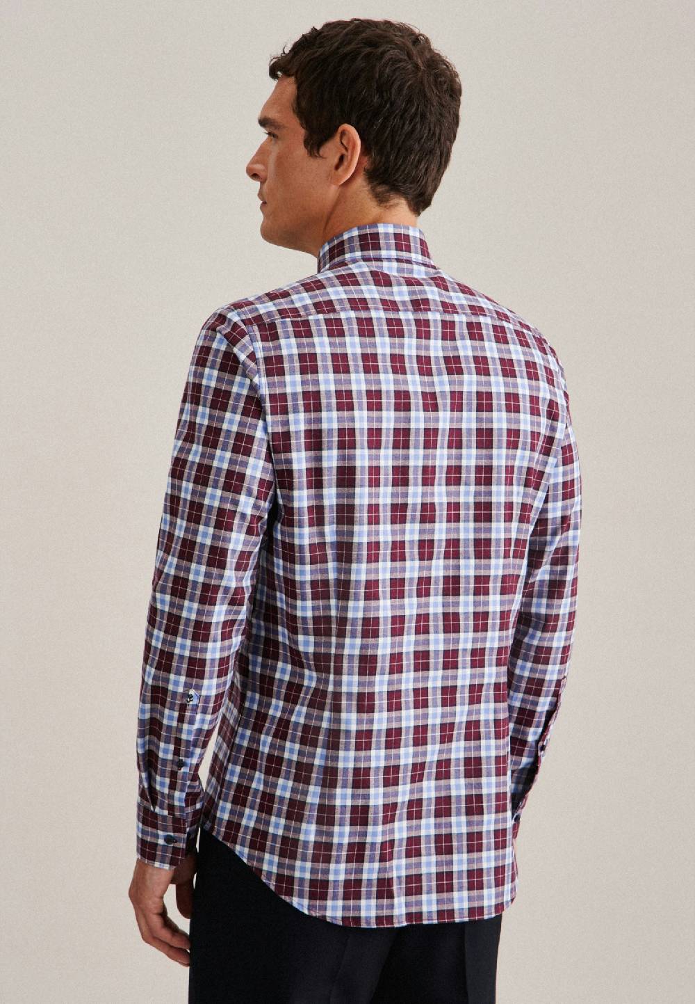 Studio Seidensticker Twill Flanellhemd in Slim mit Button-Down-Kragen Zeitlich begrenztes Angebot