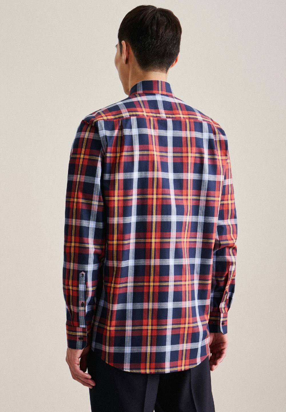 Studio Seidensticker Twill Flanellhemd in Regular mit Button-Down-Kragen Exklusive Angebote
