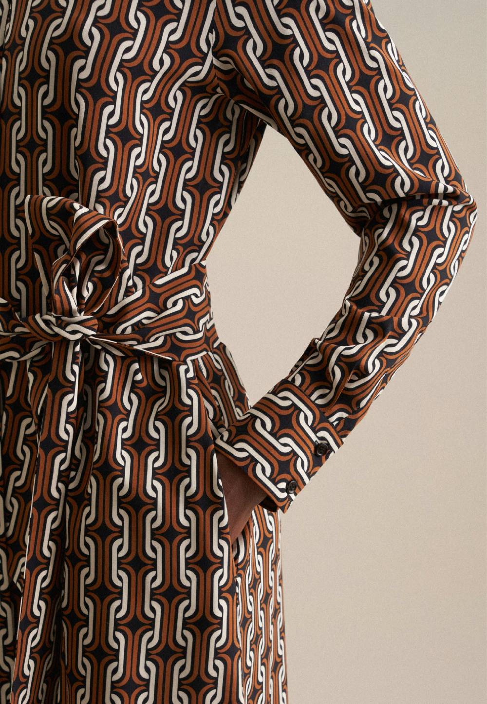 Studio Seidensticker Leinwandbindung Midi Kleid im Angebot